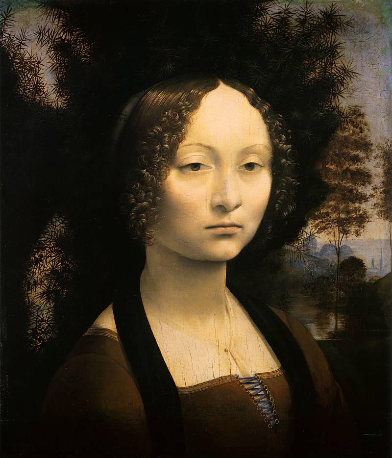 Портрет Джиневры де Бенчи, Леонардо да Винчи – описание картины