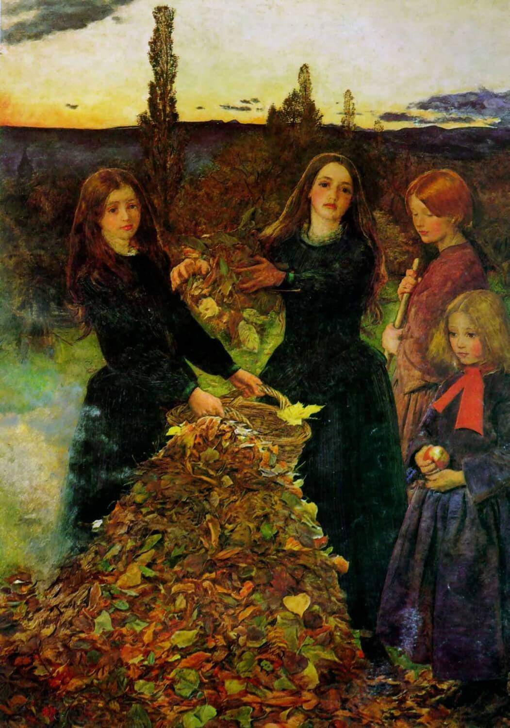 «Осенние листья», Джон Эверетт Милле – описание картины