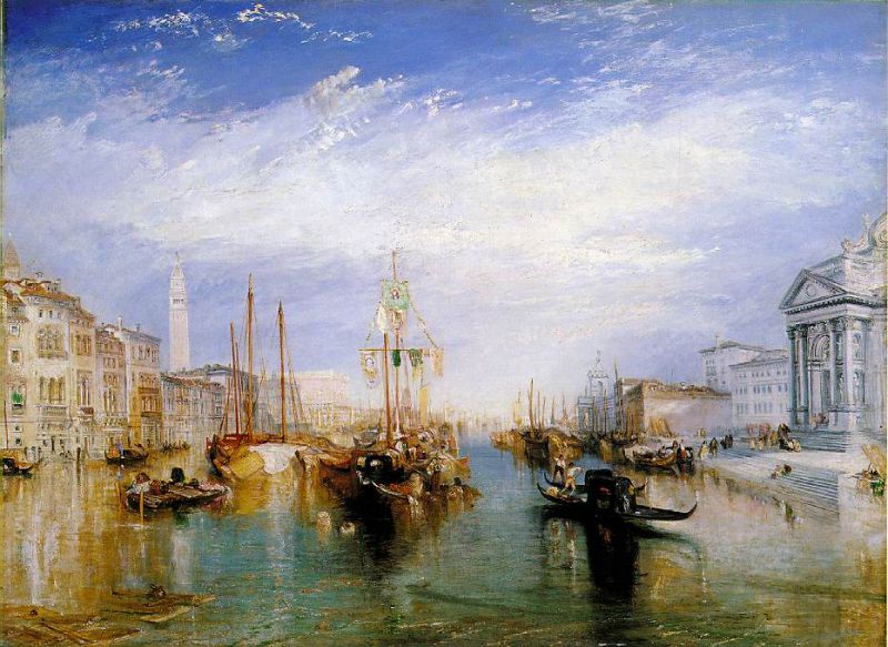 Вид Большого канала в ВенецииУ. Тёрнер, 1835 – описание картины