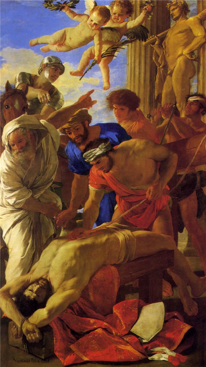 Мученичество святого Эразма, Никола Пуссен – описание картины