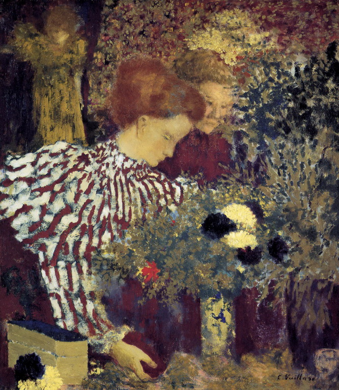 Женщина в полосатом платье, Жан Эдуар Вюйар, 1895 – описание картины