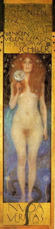 Nuda Veritas (Обнаженная истина), Густав Климт – описание картины