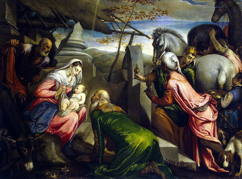 «Поклонение волхвов» Бассано, Якопо и Франческо – описание картины